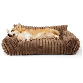 Meilleurs prix pour Panier chien 75x45x20cm PP+mousse doux confortable convient pour moins 11kg montage facile nettoyage facile lavable en machine