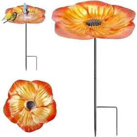 Meilleurs prix pour Abreuvoir Oiseaux Exterieur sur PiedBain dOiseaux pour ExtérieurMangeoire Oiseaux en Fer en Forme De Fleur avec Pied