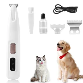Comparer les prix de Tondeuse Électrique pour Chiens et Chats, Rasoir Silencieux Imperméable avec Lumière LED pour Pattes, Yeux, Oreilles, Visage
