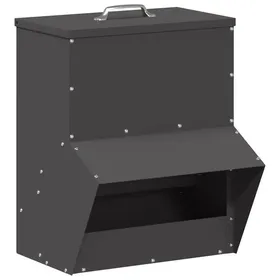 Meilleurs prix pour Mangeoire pour poules en métal - vidaXL - Noir - Acier laminé à froid - 35x205x435 cm - Résistant aux intempéries