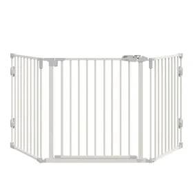 Meilleurs prix pour Barrière Sécurité Chien Barrière pour chien réglable en angle pliable avec porte automatique - Sécurité optimale pour votre animal