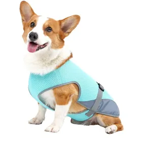 Comparer les prix de OMABETA Gilet de refroidissement pour chien Gilet rafraîchissant pour chien veste rafraîchissante animalerie robe Bleu S
