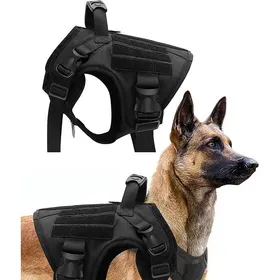 Comparer les prix de Harnais pour chien - Veste pour chien - Harnais de poitrine pour animaux - Harnais réglable - Convient aux chiens moyens et grands -