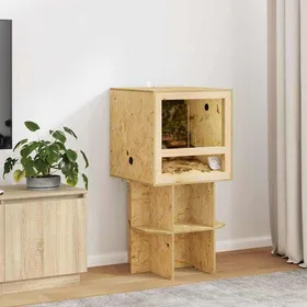 Comparer les prix de Marron Terrarium Durable - Résistant aux rayures - Marron 50 x 50 x 50 cm OSB A2757