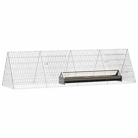 Comparer les prix de Elégant Cage à poules Argent 215 x 55 x 55cm Acier galvanisé - Usage extérieur - Assemblage requis - Durable &0_4071996