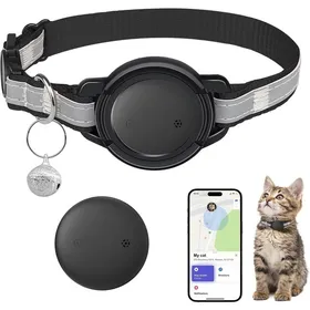 Comparer les prix de Tracker GPS pour Chats Collier Reflechissant Sans Abonnement Compatible iOS 1 Pack