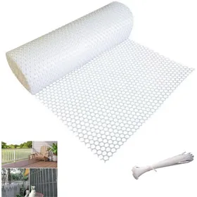 Comparer les prix de Clôture hexagonale en plastique ABS pour volaille clôture hexagonale  filet floral (blanc 40 cm x 5 m)