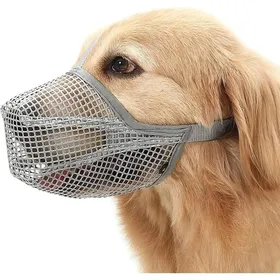 Meilleurs prix pour Muselière pour chiens - Respirante - Ajustable - PVC écologique - Protection intégrale