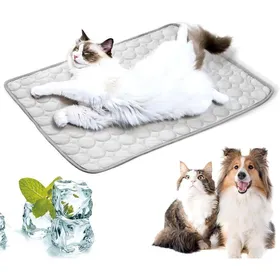 Comparer les prix de 275*216Tapis Refroidissant pour Chien Tapis Chat Rafraichissant Couverture RéfrigéranteConvient pour Le Refroidissement(Gris)