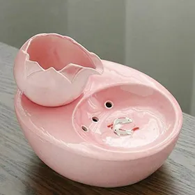 Comparer les prix de Fontaine Eau en Cramique pour Animaux Fontaine Lotus Verticale pour Chat Filtre Circulation Automatique VHV