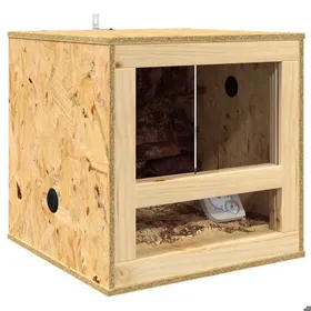 Meilleurs prix pour Terrarium moderne - vidaXL - osb - marron - 40 x 40 x 40 cm - usage intérieur - bonne ventilation qfj37h437