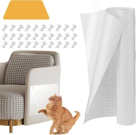 Comparer les prix de Protection Canape Chat Anti Griffe(30CM X 3M)Anti Griffe Sticker Transparent Chat Canapé Protecteurs Anti-Griffes pour Meubles