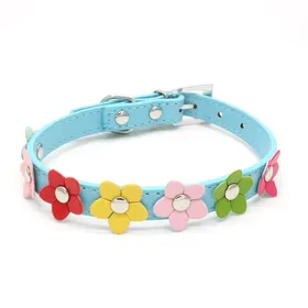 Comparer les prix de Collier pour chiot fille rose avec nœud en strass et diamant en cristal et fleur colorée