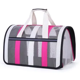 Comparer les prix de 1 Sac de Transport pour Chat et Chien Pliable Respirant Nylon 33x25x22cm Voyage .
