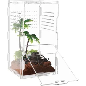 Meilleurs prix pour Terrarium boîte de trport en acrylique pour reptiles Trparent à 360° Pour escargots tarentues lézs scorpions