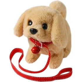 Meilleurs prix pour ®RisingFF Chiot Golden Retriever en peluche animal électronique interactif marche aboie remue la queue et sétire