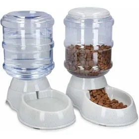 Comparer les prix de 2x gamelle auto croquettes + eau 38L – accessoire nourriture chat chien lapin Label