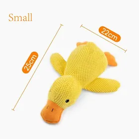 Meilleurs prix pour Jouet pour chien canard en peluche - Phoesky - Grinçant - Jaune - Rose - Velours Ananas