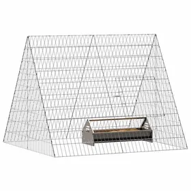 Meilleurs prix pour Cage à poules Argenté - vidaXL - acier galvanisé - 110x100x85 cm - Résistant à leau - Structure robuste 133962