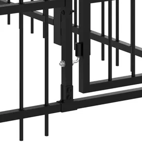 Comparer les prix de Chenil dextérieur pour chiens Acier 375 m²_2 ans garantie_99733