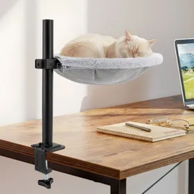 Comparer les prix de Lit de Bureau pour Chat Panier Chat Bureau avec Rotation à 360° Hauteur Réglable pour Bureau à Domicile Jusquà 20 kg