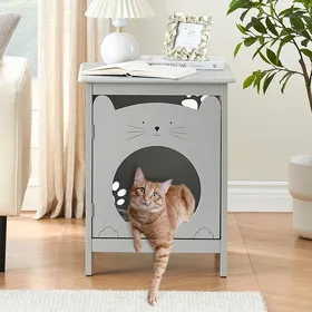 Comparer les prix de Table de nuit multifonction maison pour chat table dappoint et niche confortable pour animaux domestiques