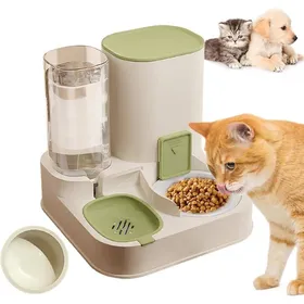 Meilleurs prix pour Distributeur de croquettes 2 en 1 - Facile à nettoyer - Abreuvoir automatique - Pour chat et petit chien