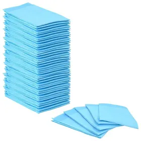 Meilleurs prix pour Tapis dentraînement pour animaux - vidaXL - Bleu et Blanc - 90x60 cm - Tissu non tissé - 50 pièces - Absorption rapide