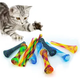 Meilleurs prix pour Lot de 30 tubes à ressort pour chatjouet interactif pour chat dintérieurbobine en plastique colorée sans BPA (couleur aléatoire)
