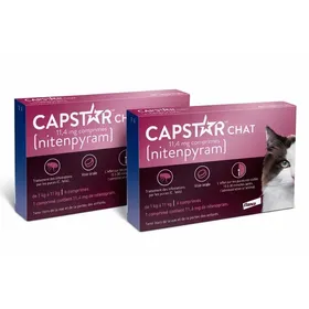 Comparer les prix de Capstar chat Anti-puce chat de 1 à 11kg lot de 2 boites