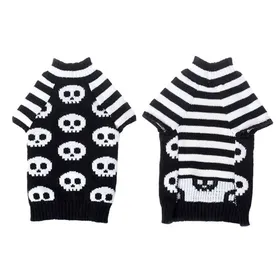 Comparer les prix de Vêtements pour chiens pulls dHalloween têtes de mort tenues pour petits chiens costumes pour animaux de compagnie taille X