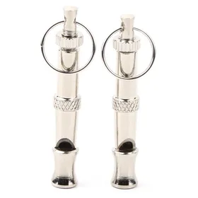 Comparer les prix de Lot de 2 sifflets à ultrasons en acier inoxydable outil de dressage portable pour chiens pigeons oiseaux