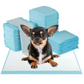 Comparer les prix de Costway Lot De 300 Tapis Pour Chien 60 X 43 Cm À 6 Couches, Tapis Propreté Chiot Chat, Absorption Rapide, Pour Salon Cage Voiture