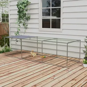 Meilleurs prix pour Enclos poulailler cage clapier extérieur 3 m² pour petits animaux dim. 3 x 1 x 08 m acier galvanisé