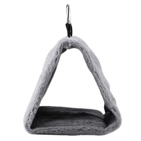 Meilleurs prix pour Hamac pour oiseaux - SHIPENOPHY - Gris - Peluche douce - Abri chaud - Facile à accrocher