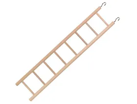 Comparer les prix de Accessoire de cage - abri petit animal Nobby - 31558 - Echelle en Bois, Pour Fringillidae, a 8 barreaux, 34 x 7 cm