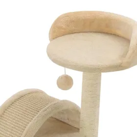 Comparer les prix de Arbre à chat avec griffoir en sisal 40 cm Beige et Marron_2 ans garantie_85390