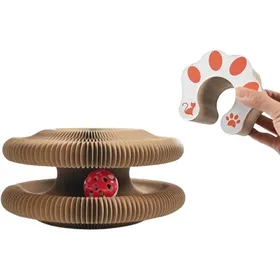 Meilleurs prix pour Planche À Gratter Pour Chat DOrgue Magique Griffoir Pour Chat Carton Avec Balle Griffoir Magique Pour Chat Tapis À Gratter