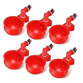 Comparer les prix de Abreuvoir automatique - RNEMITERY - Rouge - 6 pièces - Pour poules et canards - Extérieur