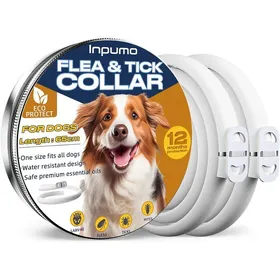 Comparer les prix de Collier Anti Puces Pour Chien Réglable Collier Anti Puces Chien Naturel Imperméable 12 Mois Protection Coller Anti-Puces Et Anti
