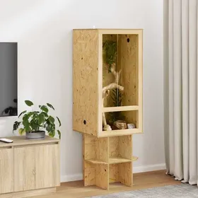 Comparer les prix de Marron Terrarium Durable - Résistant aux rayures - Marron 50 x 50 x 100 cm OSB A2761