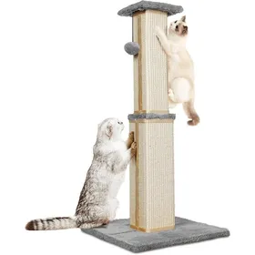 Meilleurs prix pour Grand arbre à chat 80cm plateforme supérieure corde sisal base stable accessoire robuste pour chatons chats adultes intérieur