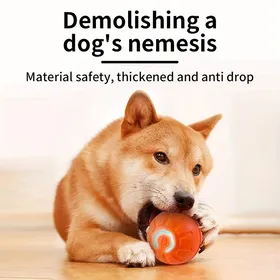Comparer les prix de Balle automatique pour promenade de chien, jouet interactif en silicone, rechargeable USB, adapté aux chiens moyens - Orange