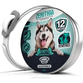 Meilleurs prix pour Collier Anti Puces Pour Chien - Collier Anti Puce Chien - Anti Tiques Haute Qualité - 12 Mois De Protection - 65Cm Réglable Toutes