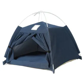 Comparer les prix de Tente de couchage chaude pour animaux de compagnie tente dintérieur amovible en coton et lin pour chats chiens animaux de