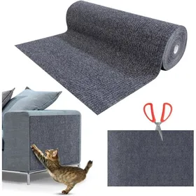 Comparer les prix de Griffoir pour canapé - MICH - 200x40 cm - Gris foncé - Fibre de polyester - Adhésif puissant - Réutilisable