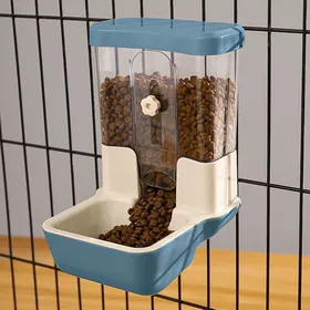 Meilleurs prix pour Distributeur automatique de nourriture pour animaux de compagnie 800ml Distributeur de nourriture ajustable petits animaux ble PZCC