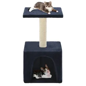 Comparer les prix de Solde - Mobilier Arbre à chat avec griffoir en sisal 55 cm Bleu foncé DECO JA7563118