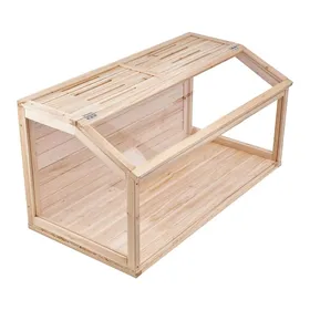 Meilleurs prix pour Cage en bois - DUOKU - SDHC020S - Observation 270° - Couvercle ouvrable - Cage ventilée