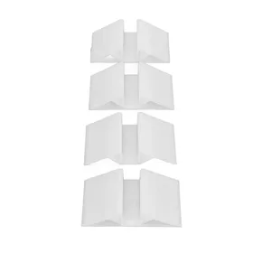Meilleurs prix pour Lot de 4 pieds de support triangulaires pour barrière pour animaux de compagnie pour porte couloir porche escalier